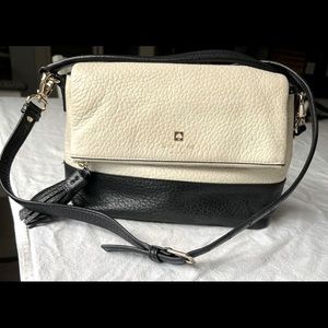 Kate Spade Crossbody Shoulder strap Cobble Hill Marsala Leather Black/Cream